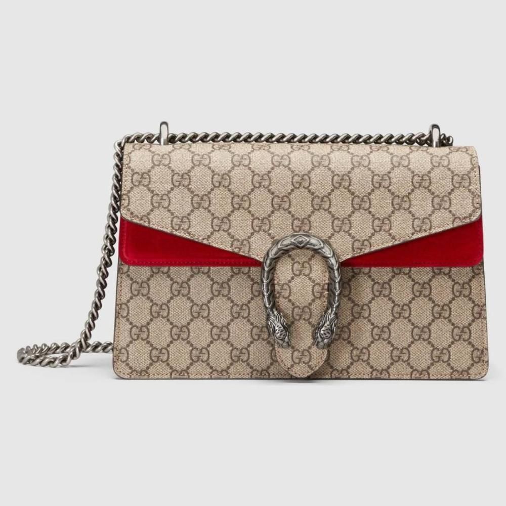 Horsebit  Beige Ebony Red Silver GG Supreme Canvas Suede Leather